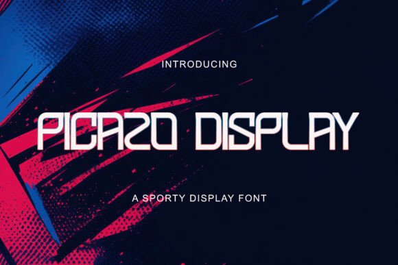 Picazo Display Font PNG with transparent background - Preview 4