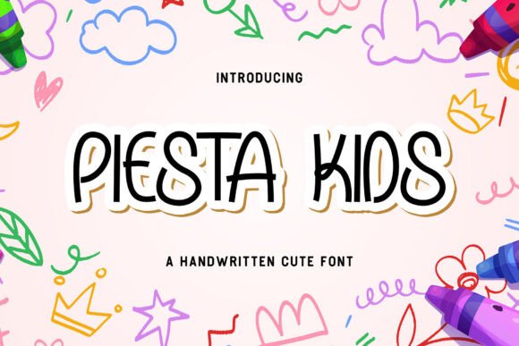 Piesta Kids Font PNG with transparent background - Preview 4