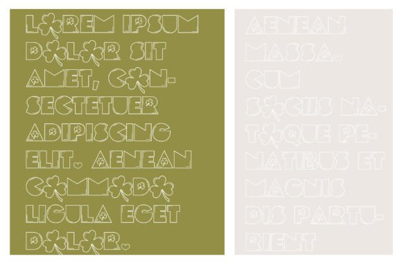 Pog Luck Font PNG with transparent background - Preview 3