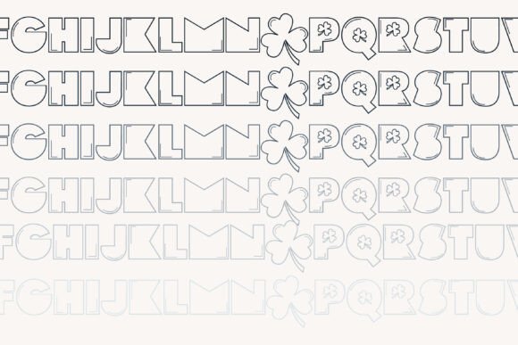Pog Luck Font PNG with transparent background - Preview 4