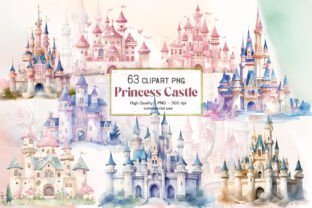 Princess Castle PNG Clipart Sublimation Graphic by Orcshape Studio ...