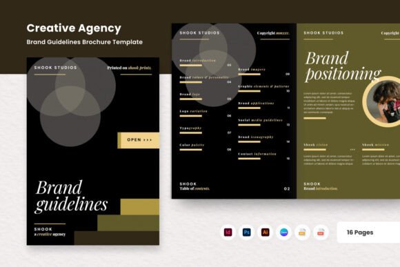 Shook Bold Creative Brand Guideline Graphics