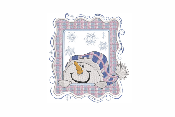 Snowman Machine Embroidery Design Christmas Embroidery Design By ArtEMByNatali