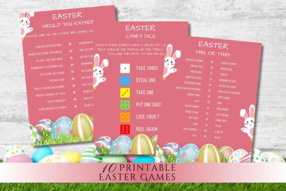 10 Printable Easter Games