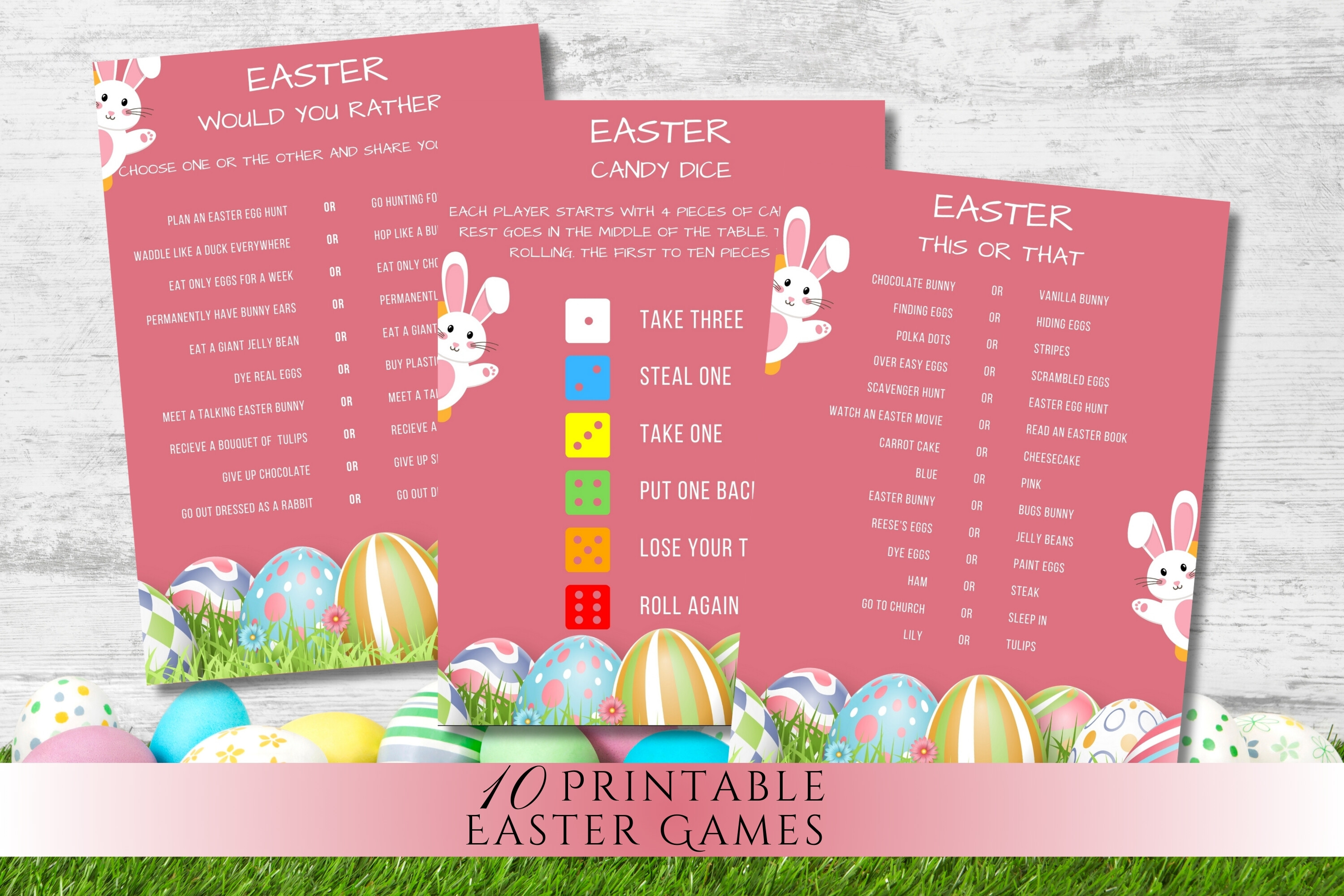 10 Printable Easter Games