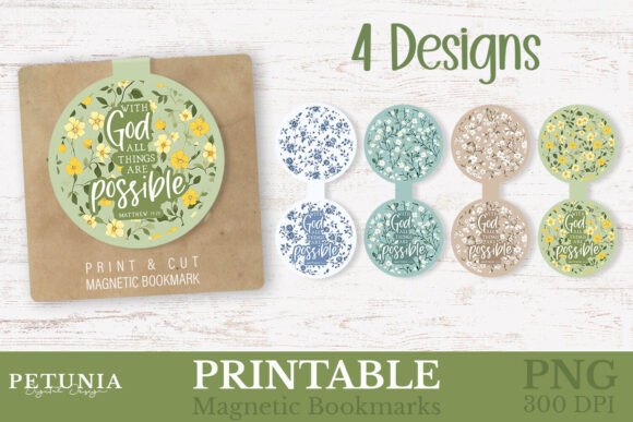 Bible Verse Printable Magnetic Bookmarks
