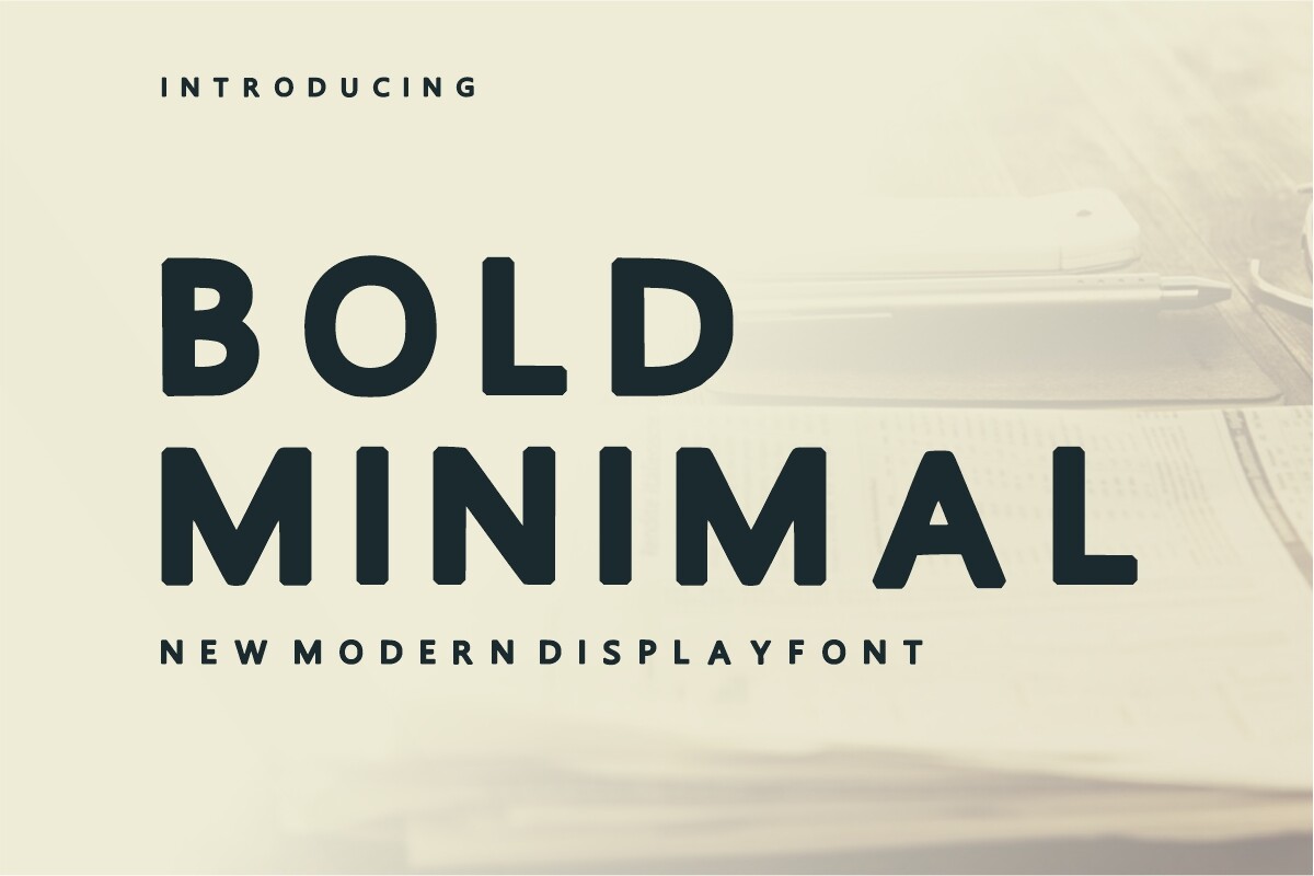 Bold Minimal Font by Infinity art Studio · Creative Fabrica font preview