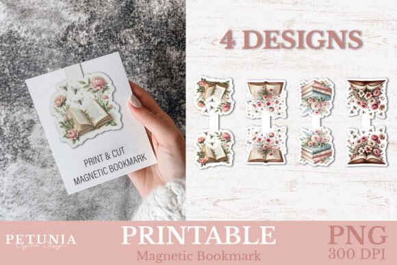 Book Lovers Printable Magnetic Bookmarks
