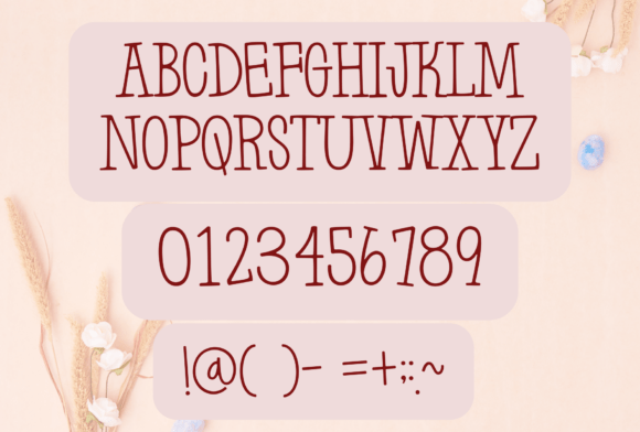 Booking Font - Preview 1