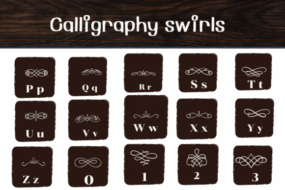 Calligraphy Swirls Font - Preview 1