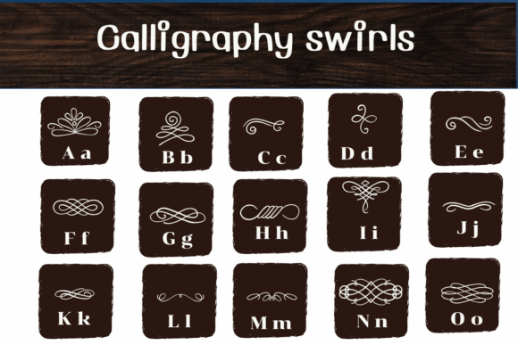 Calligraphy Swirls Font - Preview 2