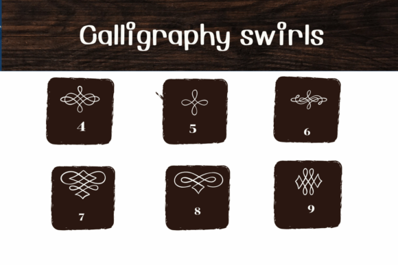 Calligraphy Swirls Font - Preview 3