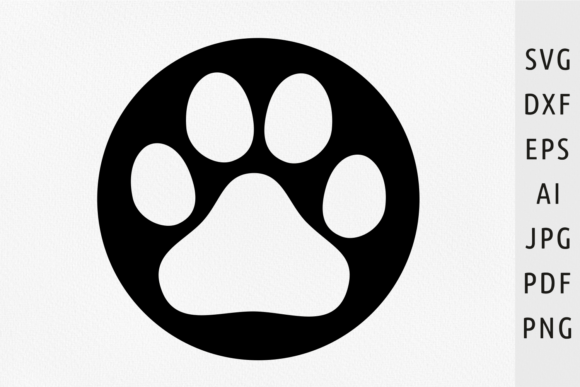 Dog Paw Print Svg Cat Paw Keychain Svg