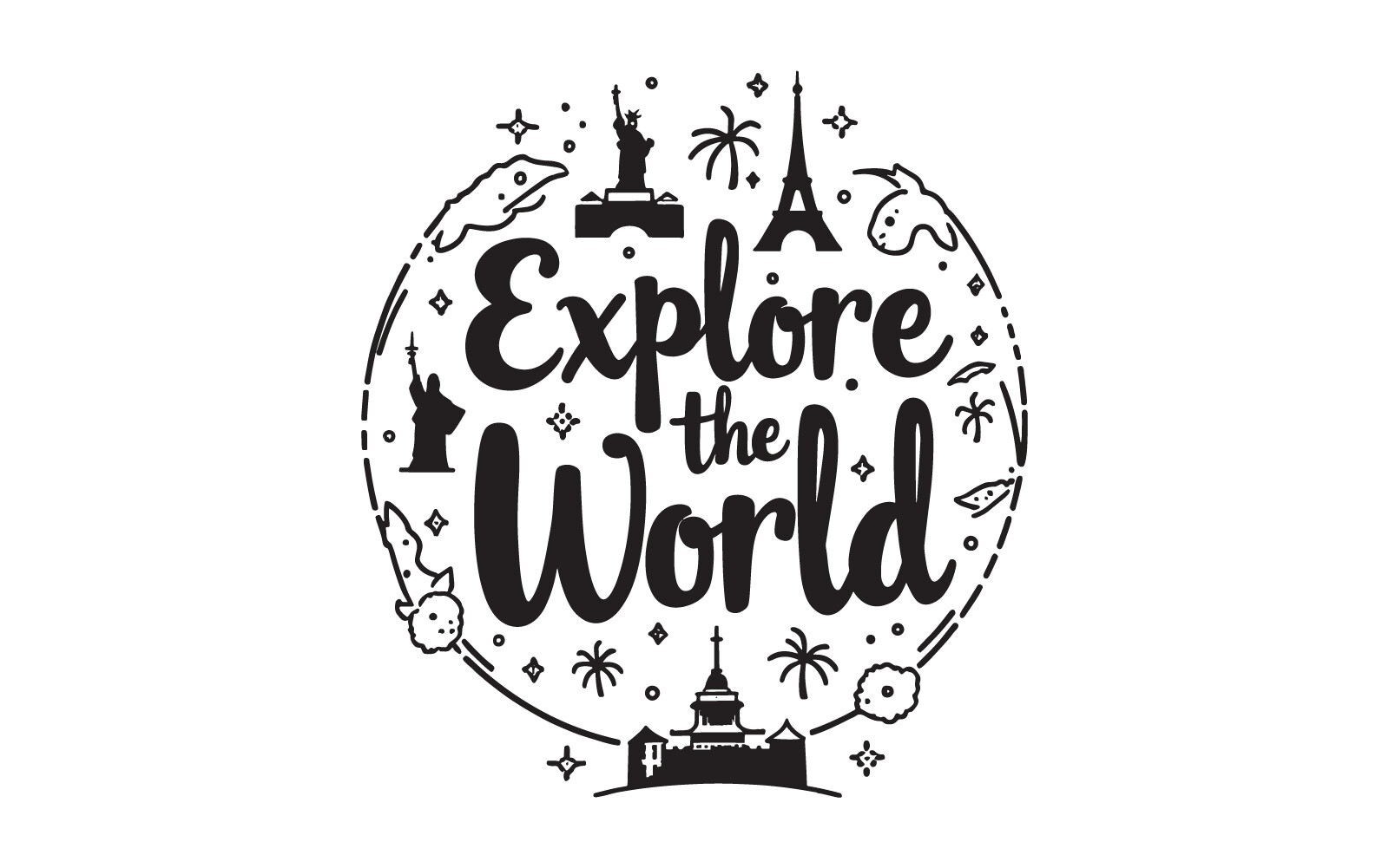 Explore World T-shirt Vector Design Graphic by Injamul_iman22 ...