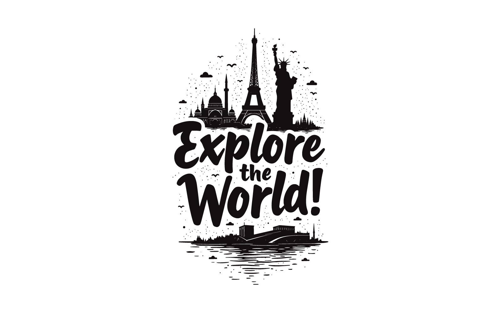 Explore World T-shirt Vector Design Graphic by Injamul_iman22 ...