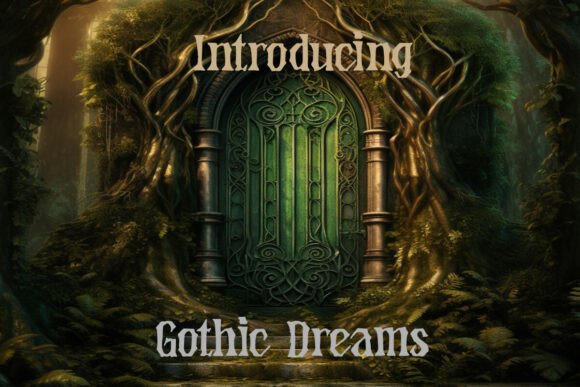 Gothic Dreams Font PNG with transparent background - Preview 1