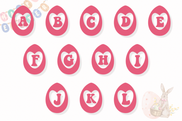 Heart Easter Egg Font - Preview 1