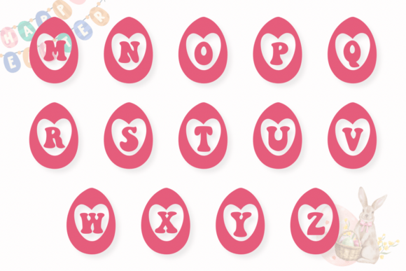 Heart Easter Egg Font - Preview 2