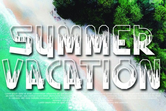 Mixedline Font PNG with transparent background - Preview 2