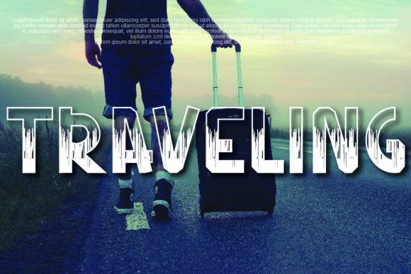 Mixedline Font PNG with transparent background - Preview 3