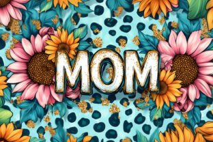 Mom Floral Libbey Glass Can Wrap PNG Graphic by Flaunt · Creative Fabrica