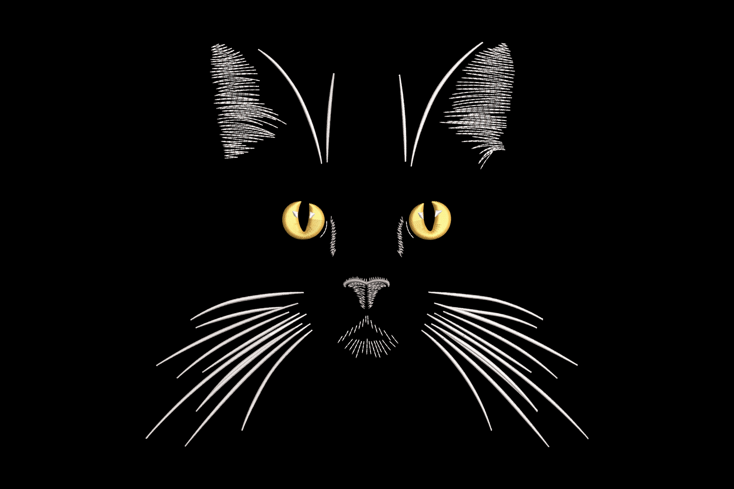 Mystic Black Cat Face