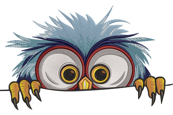 Playful Peeking Owl