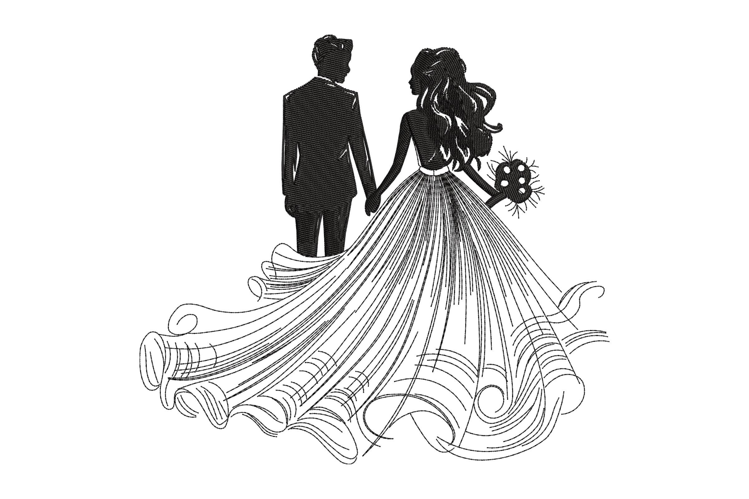 Romantic Wedding Couple