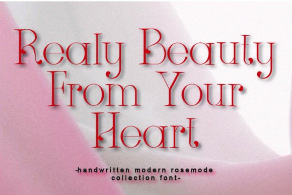 Rosemode Font PNG with transparent background - Preview 2