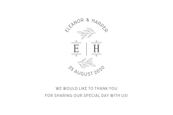 Royal Monogram Font PNG with transparent background - Preview 1
