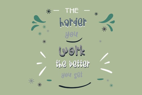 Sham-rockling Font PNG with transparent background - Preview 4