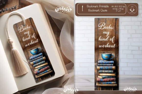 Redemable Bookmark Vintage Bookmark Quote Bundle Bundle · Creative Fabrica