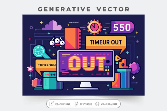Dis Pc Download An Illustration of a Computer Screen Dis Graphic by iftikharalam ...