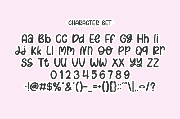 Happy Sticker Font PNG with transparent background - Preview 1