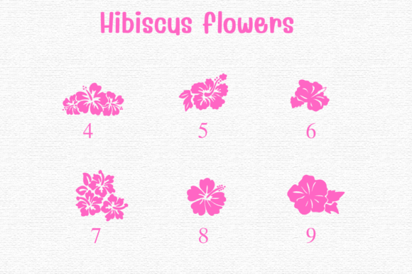 Hibiscus Flowers Font - Preview 3