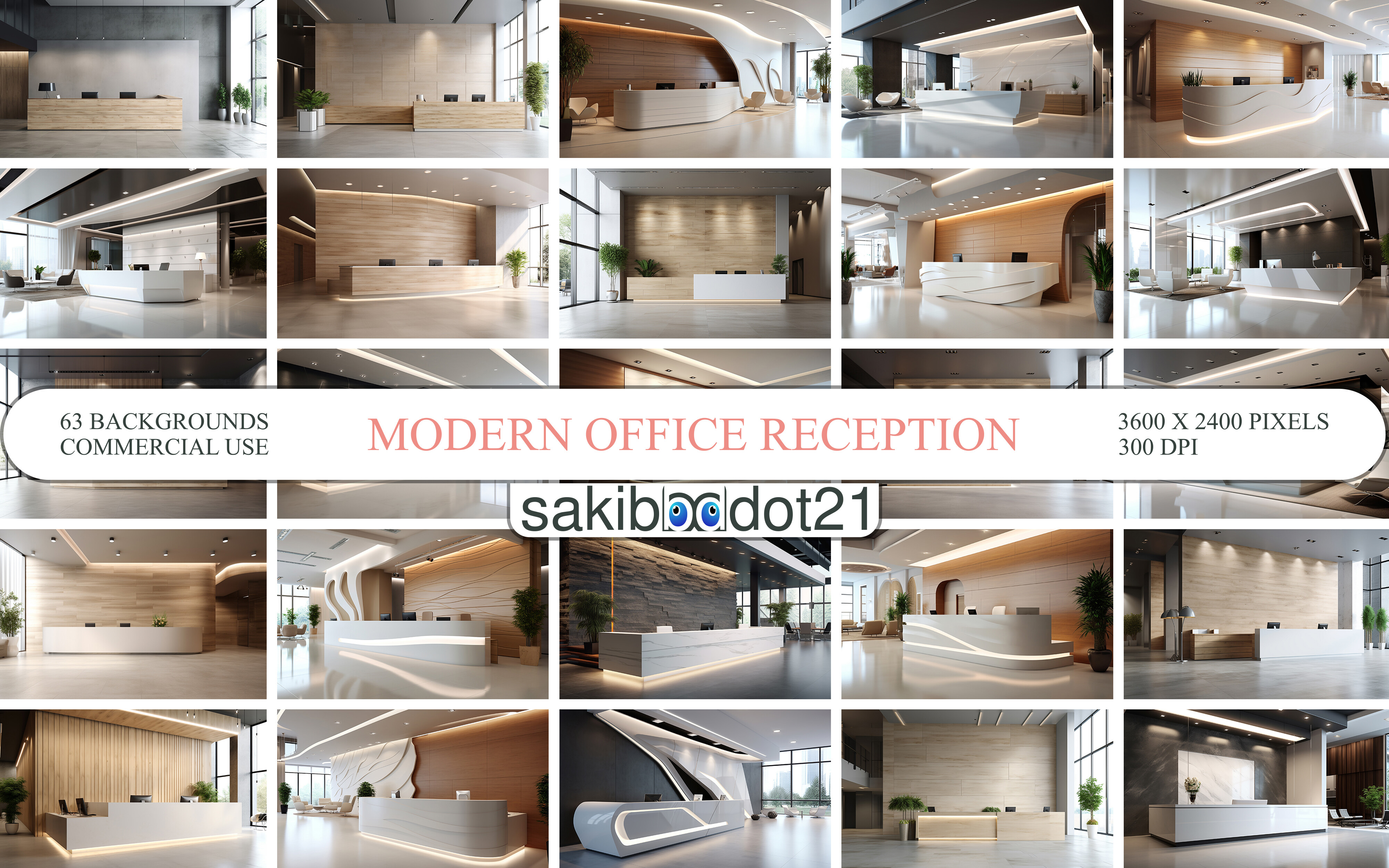 Modern Office Reception Desk