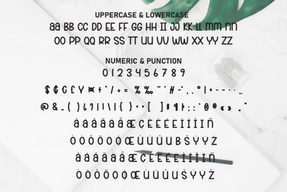 Simple Minimalis Font PNG with transparent background - Preview 6