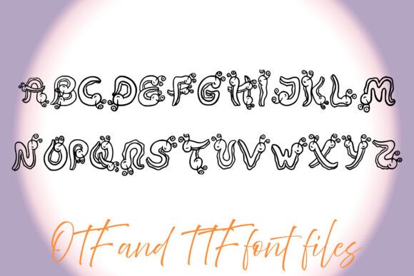 Slugs Font PNG with transparent background - Preview 1