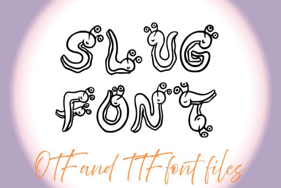 Slugs Font PNG with transparent background - Preview 3