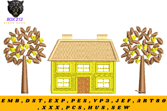 A House Among the Trees Embroidery