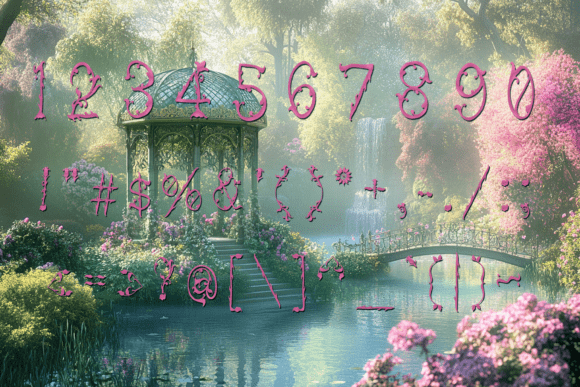 Art Nouveau Garden Fantasy Font - Preview 3