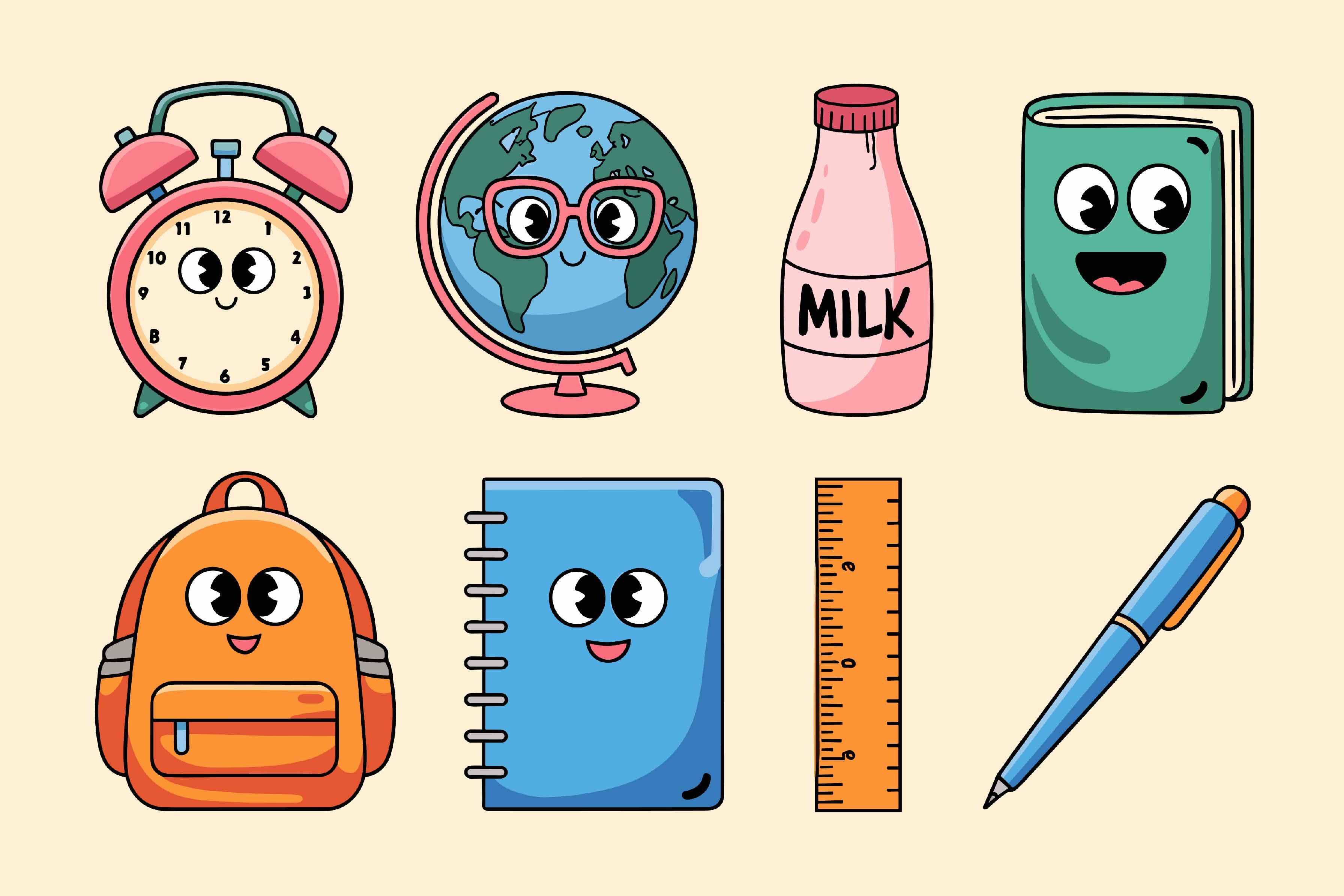 Back to School Classroom Clipart Graphic by craftsmaker · Creative Fabrica