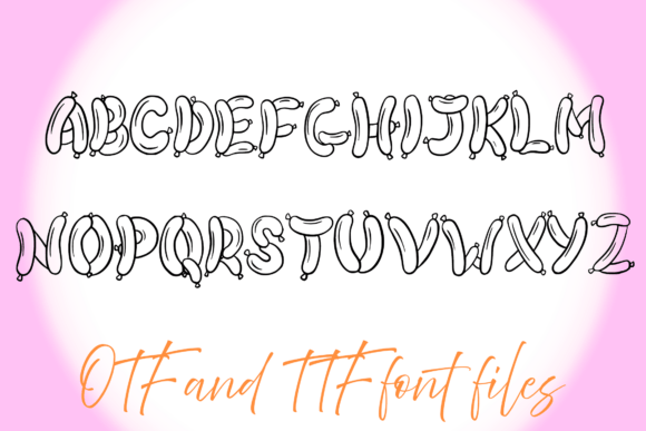 Balloons Font - Preview 1
