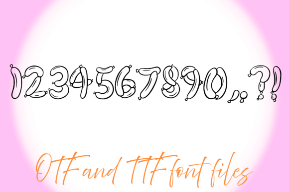 Balloons Font - Preview 2