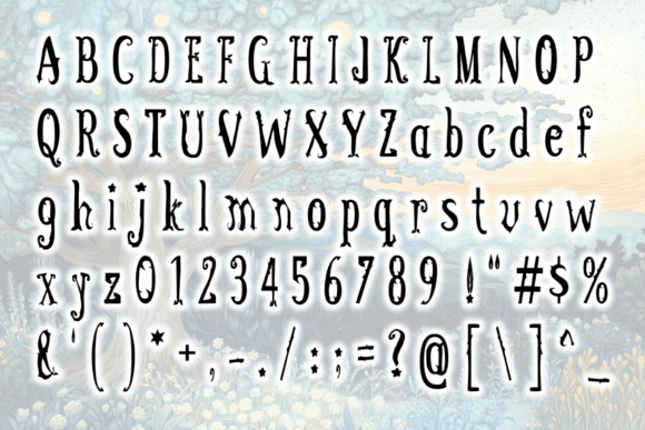 Beautiful Garden Delights Font PNG with transparent background - Preview 2