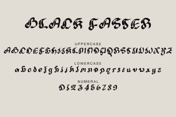 Black Faster Font - Preview 5