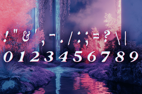 Bold Fantasy Euphoria Font - Preview 2