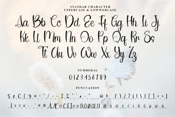 Butterfly Font - Preview 3
