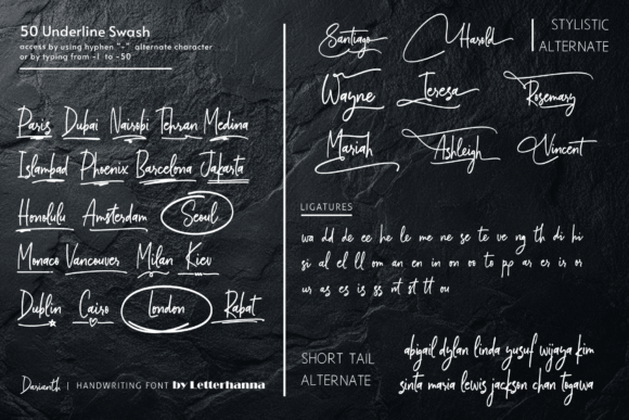 Darianth Font - Preview 3