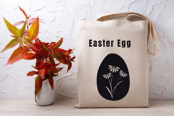 Easter Egg Flower Font PNG with transparent background - Preview 4
